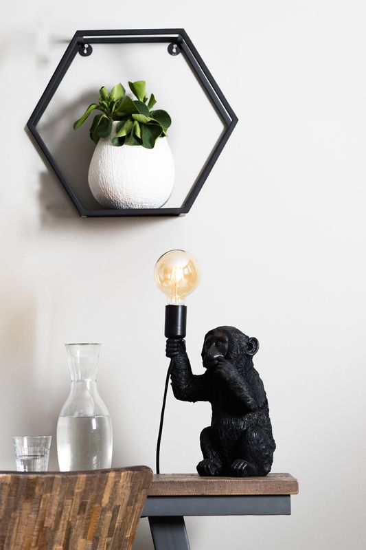 MONKEY Bordlampe, Sort
