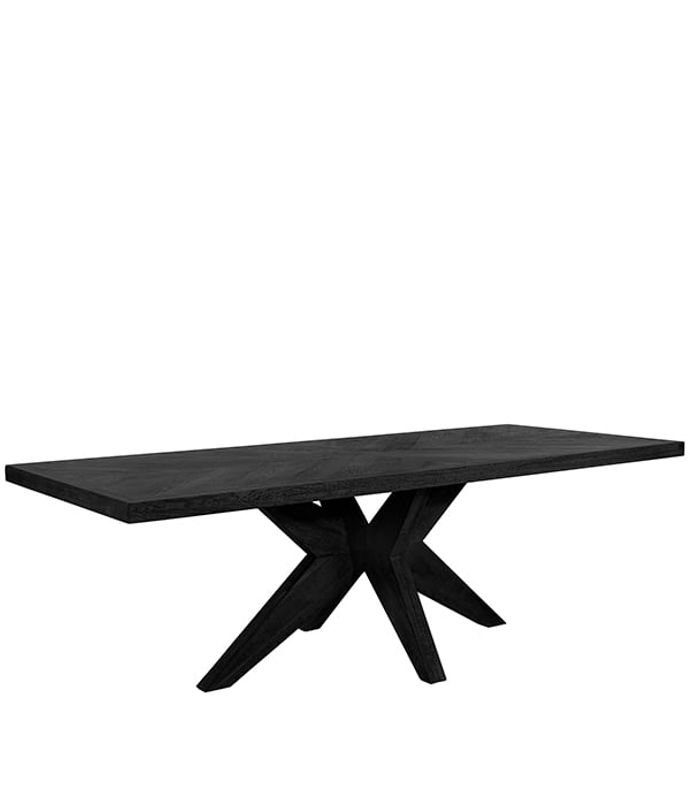 Justin Dining Table, Silver Back