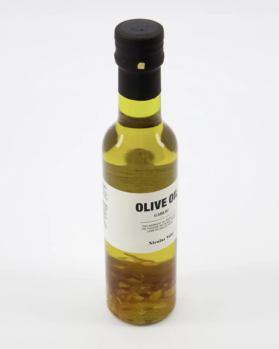 Olive oil, garlic