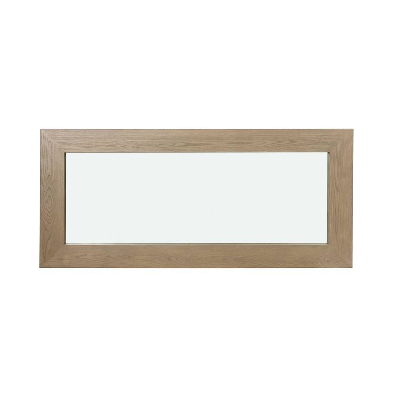 Geilo Speil, Bred Ramme, Gråoljet Finert Eik, 90x200