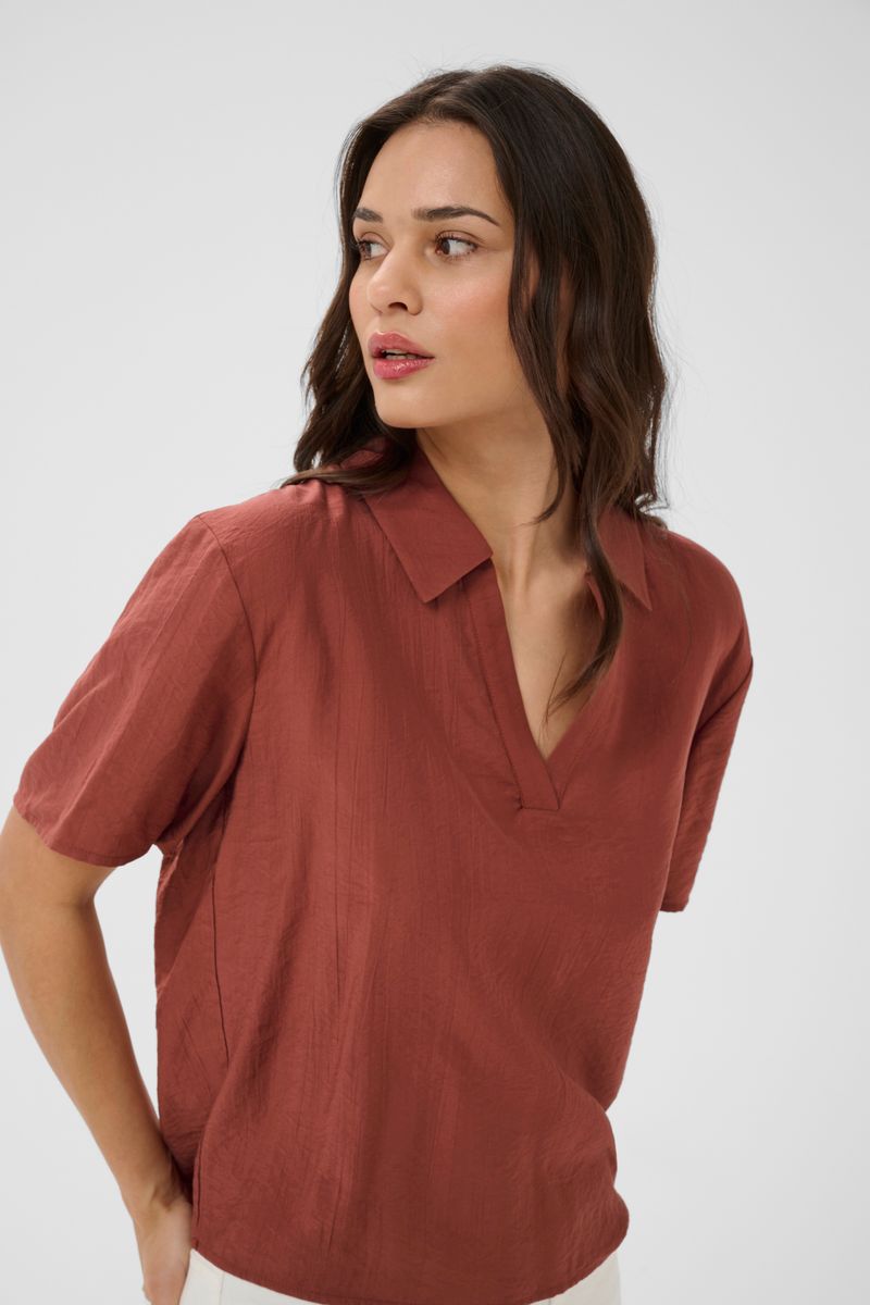 KAemily blouse, henna