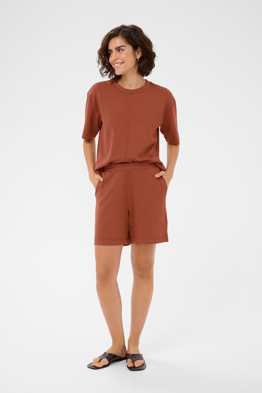 KAannie jersey shorts, henna
