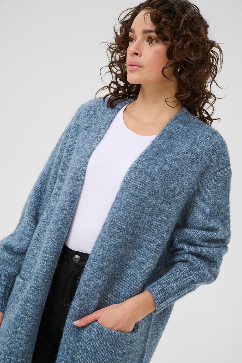 KAtrina knit cardigan, bering sea melange