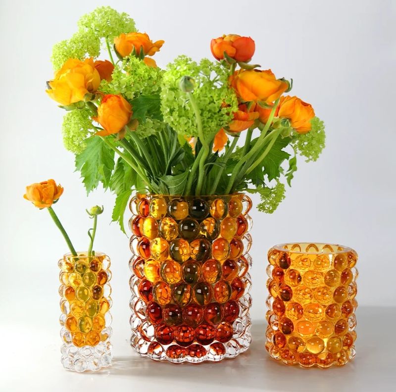 Hurricane lamp boule regular, amber