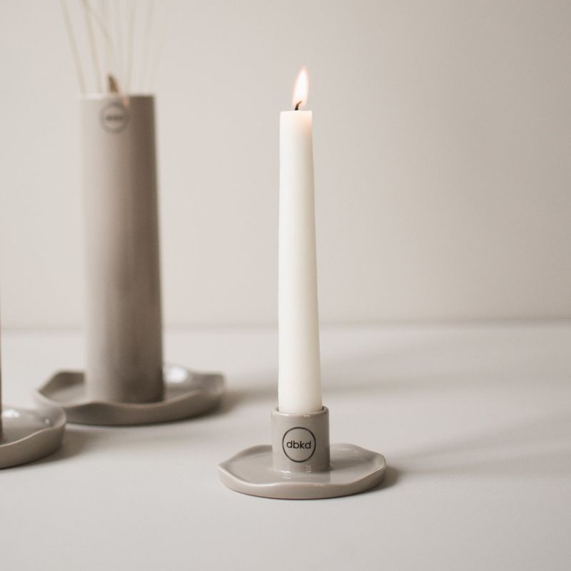 Wave candle, shiny mole