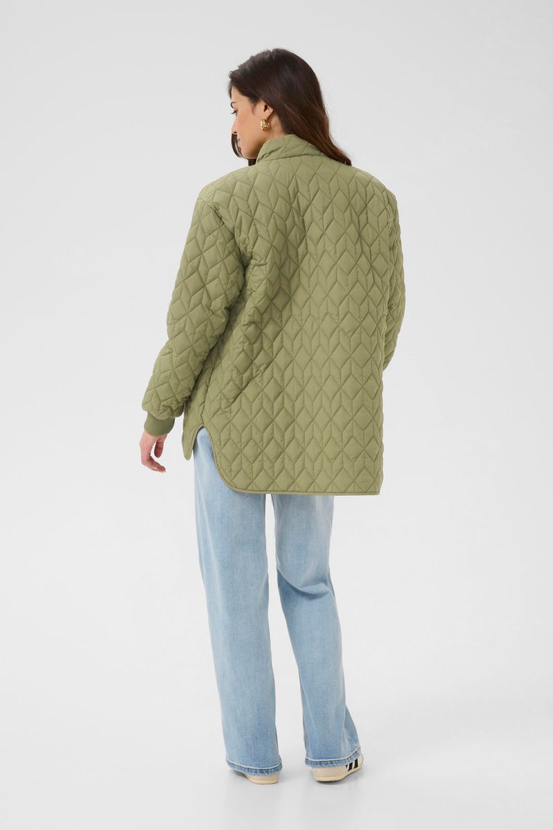 KAleila quilt jacket, dusky green