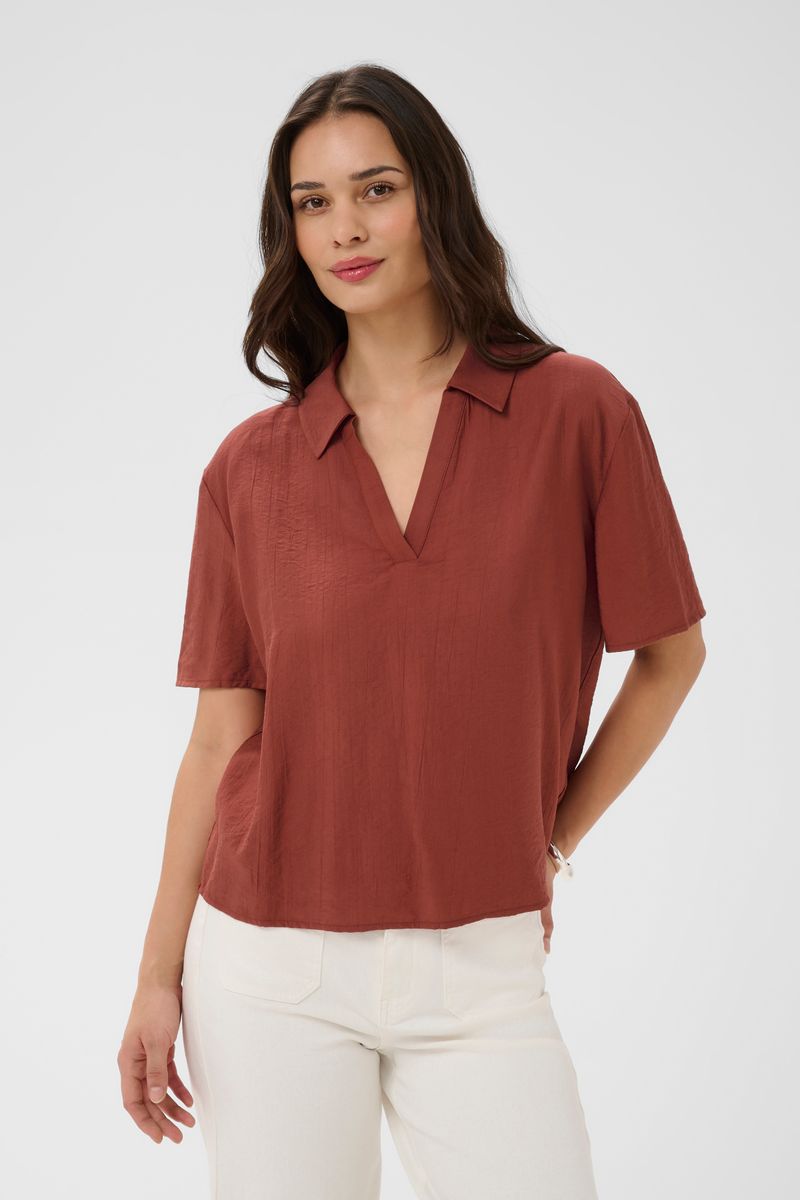 KAemily blouse, henna