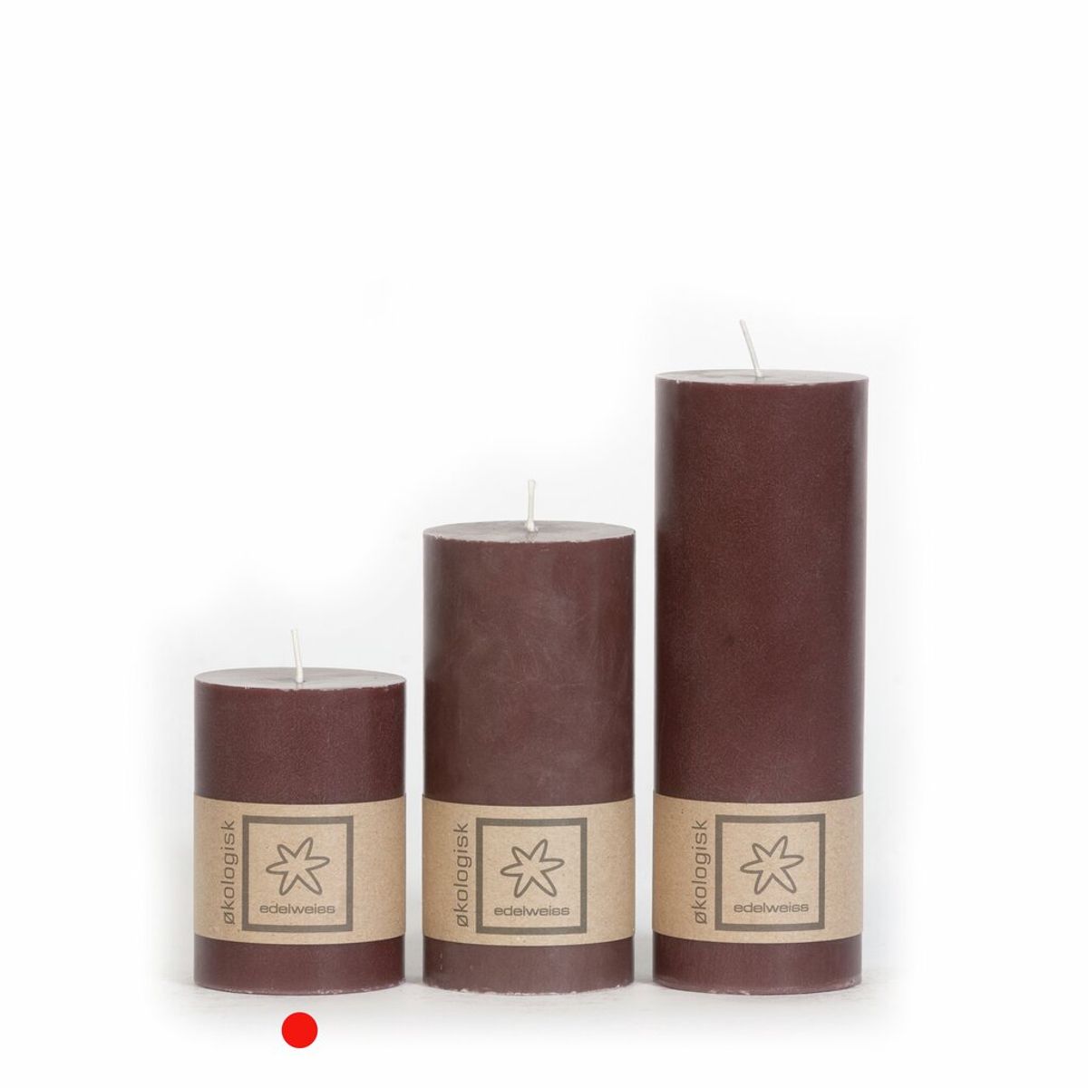 Kubbelys stearin 7x10 cm, brown