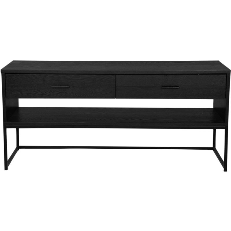 Alexis - Tv-benk Askefinér 120x40x55cm Svart