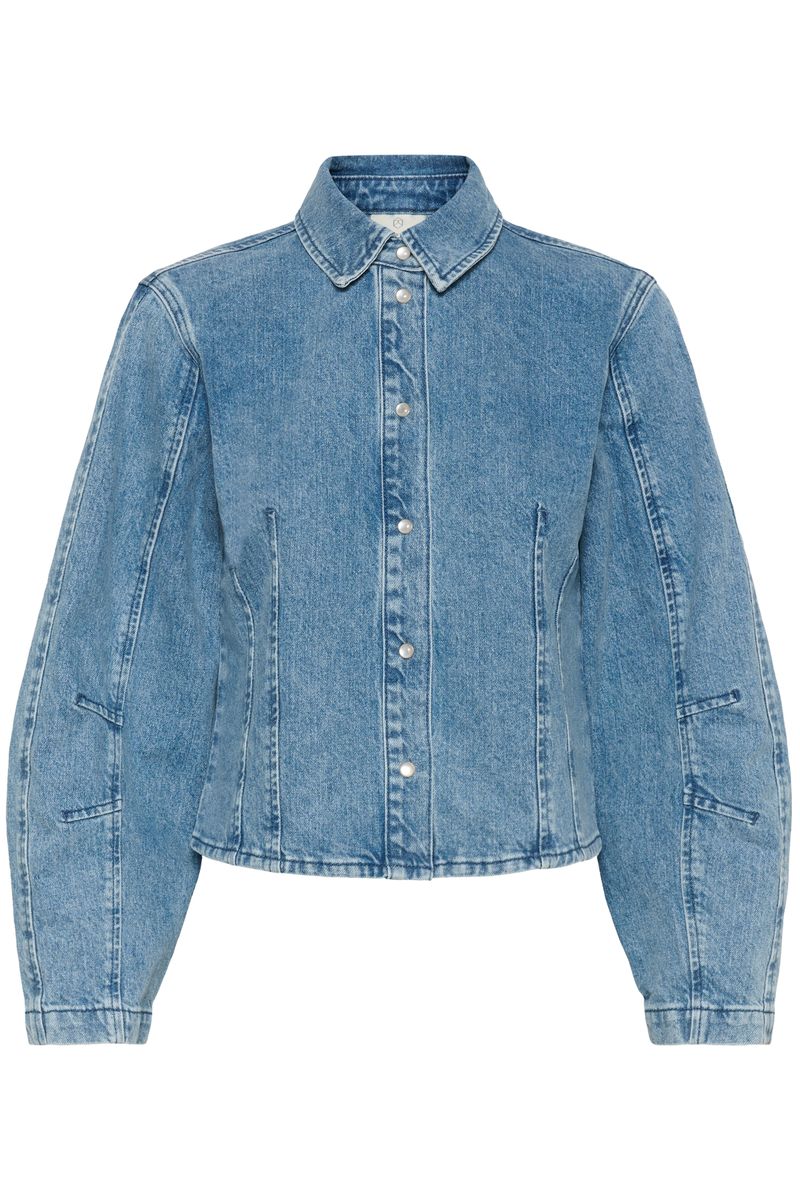 Kavallis denim shirt, blue washed denim