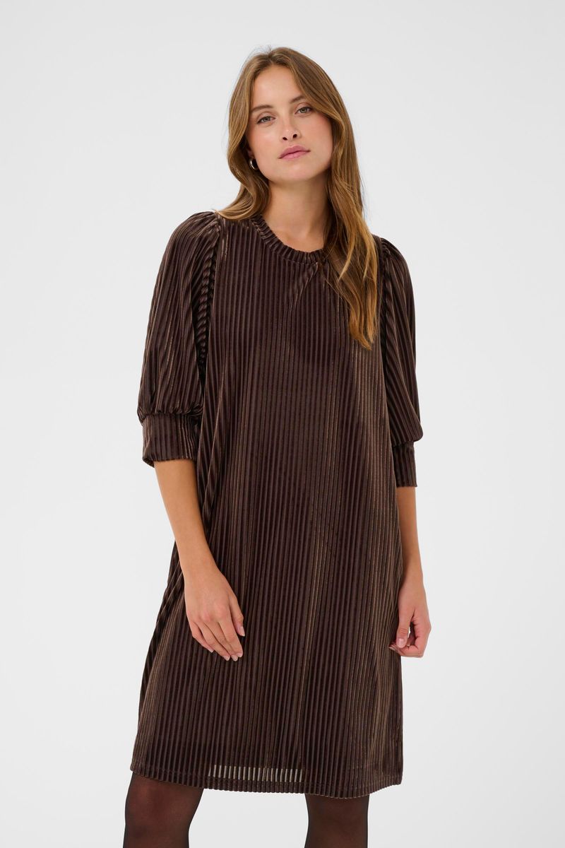 KAcaca short dress, black coffee