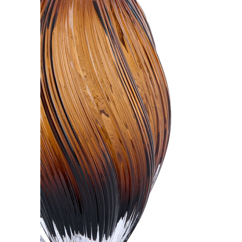 Zenia vase, glass dark brown