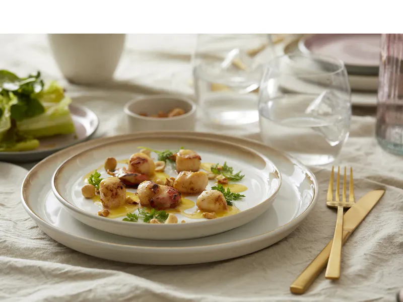Gastro tallerken 21 cm, krem