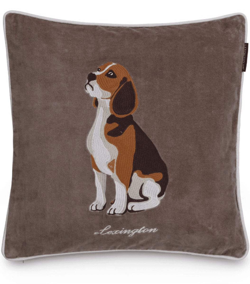 Dog organic cotton velvet, stone/multi